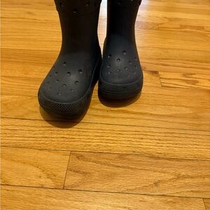 Kids Crocs Navy Rain Boots